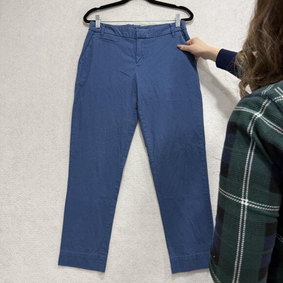 Patagonia Pants Womens 6 Blue Organic Cotton Twill Chino Straight Leg Stretch - Picture 6 of 12